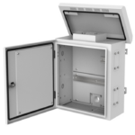 LANDE ÇİFT CIDAR MINI MOBESE KABİN 445x225x500 + 1 Lİ TERM.FAN+DİREK ASKI APARATI DAHİL