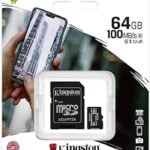 KİNGSTON CANVAS SELECT PLUS 64GB CLASS10 ADAPTÖRLÜ HAFIZA KARTI 100MB/S