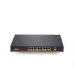 NEVADA NVD-F24202FBL-A 24 PORT 10/100/1000+2 PORT 10/100/1000 GİGABİT UPLİNK 2 PORT SFP 300W POE SWİTCH