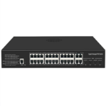 NEVADA PS32G-2444EES- 400W YÖNETİLEBİLİR 24 PORT 10/100/10000 +2 PORT 10/100/1000 GİGABİT UPLİNK 4 PORT SFP 400W POE SWİTCH
